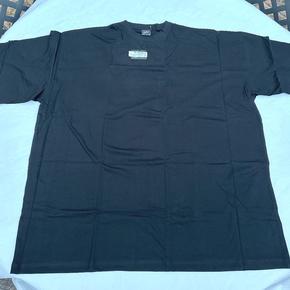 LUXE-T Black 3XL T-Shirt ~ New with tags ~ 100% Cotton